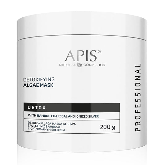 Apis DETOX Maska algowa detoksykująca z węglem z bambusa i jonizowanym srebrem / 20 g