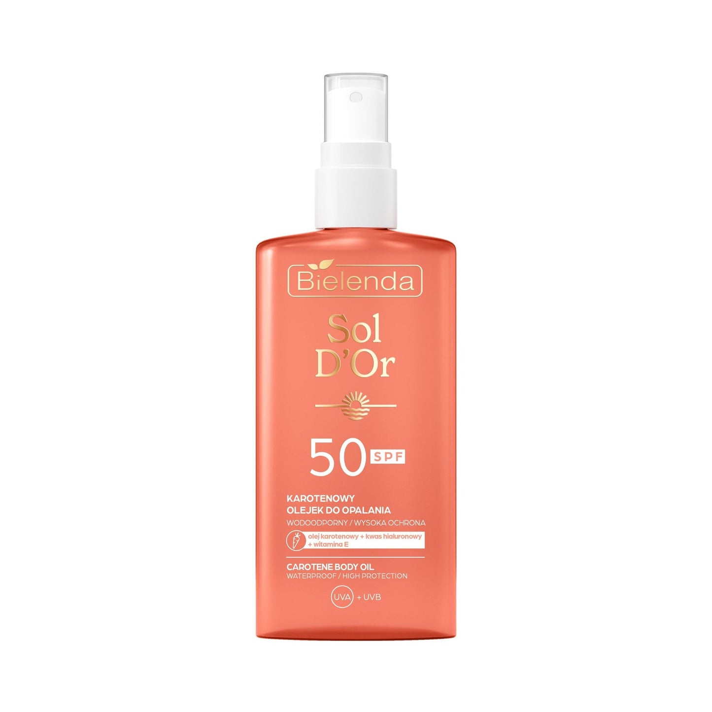 Bielenda SOL D'OR Karotenowy olejek do opalania SPF 50, 150 ml