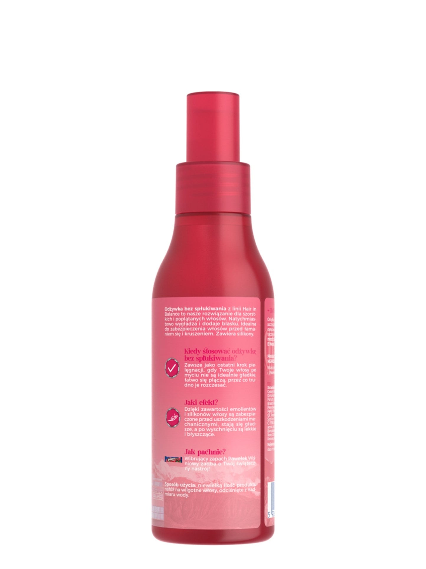 OnlyBio Hair in Balance by ONLYBIO x E. Wedel odżywka bez spłukiwania, inspirowana zapachem pawełek wiśniowy, 150 ml — opakowanie