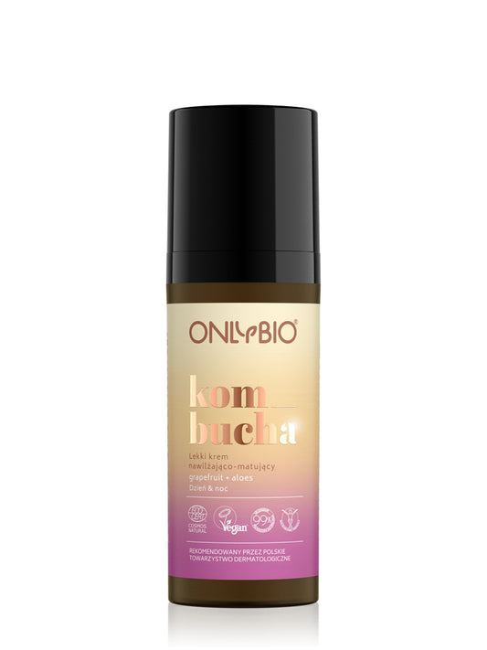 OnlyBio Kombucha by ONLYBIO lekki krem do twarzy nawilżająco-matujący, 50 ml