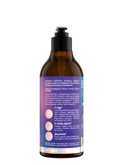 OnlyBio Reverse Washing By ONLYBIO Szampon delikatny dodający objętości, 400 ml — opakowanie