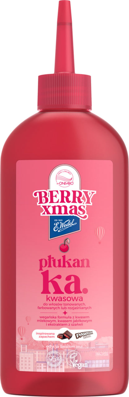 OnlyBio x E. Wedel Hair in Balance Płukanka Kwasowa Pawełek Wiśniowy 300 ml