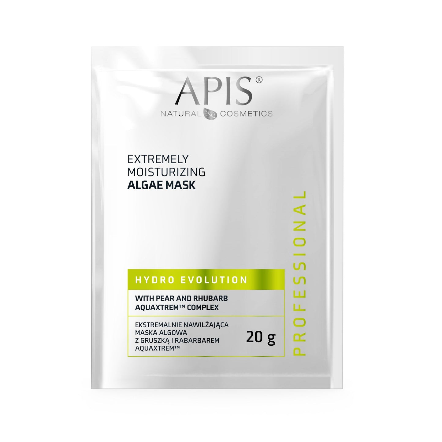 Apis HYDRO EVOLUTION Ekstremalnie nawilżająca maska algowa z gruszką i rabarbarem AQUAXTREM™ / 20 g