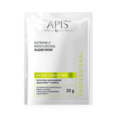 Apis HYDRO EVOLUTION Ekstremalnie nawilżająca maska algowa z gruszką i rabarbarem AQUAXTREM™ / 20 g