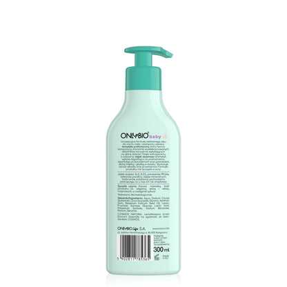 ONLYBIO Baby Delikatny szampon i żel do mycia ciała od pierwszego dnia życia 300 ml — opakowanie