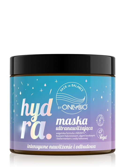 OnlyBio Hair in Balance by ONLYBIO Hydra Maska ultranawilżająca, 400 ml