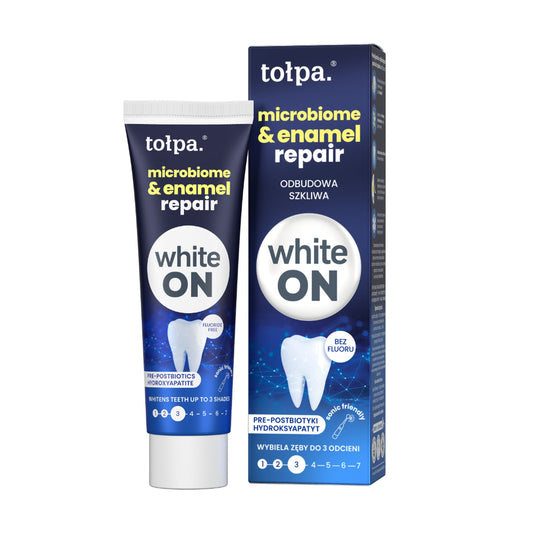 tołpa ON white microbiome & enamel repair pasta do zębów, 75 ml