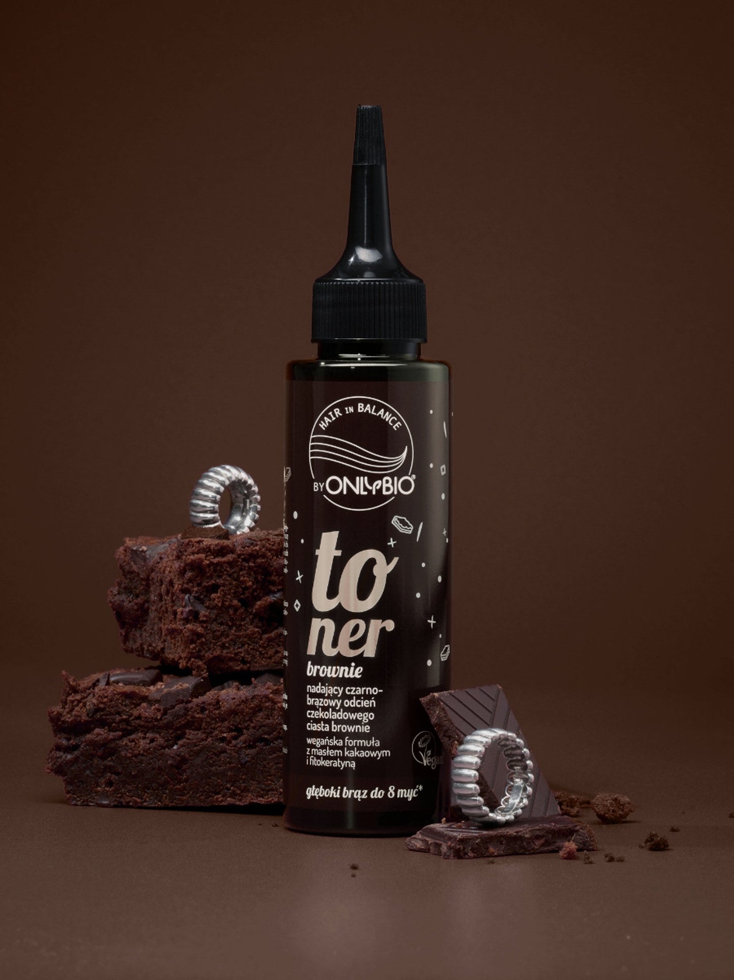 OnlyBio Hair in Balance by ONLYBIO Toner Brownie, 100 ml — opakowanie