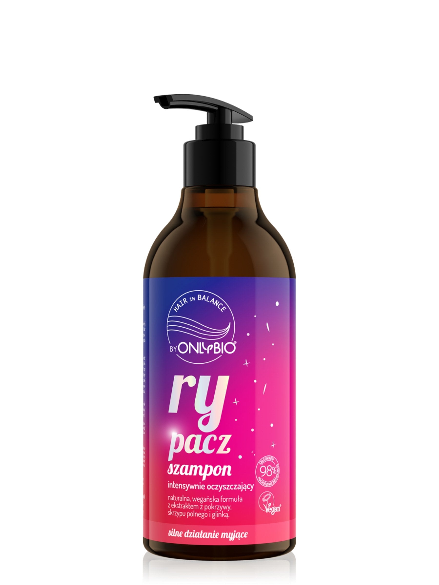 OnlyBio Hair in Balance by ONLYBIO Rypacz Szampon intensywnie oczyszczający, 400 ml