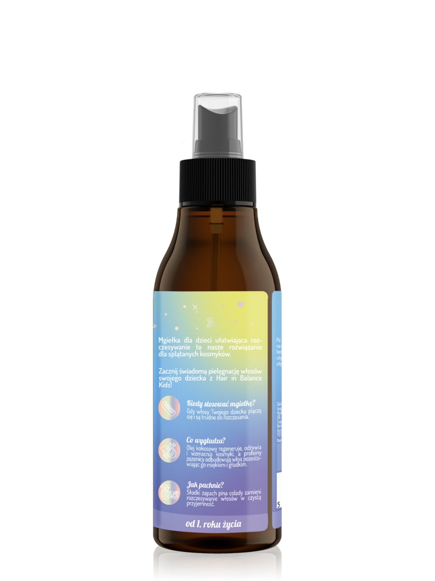 OnlyBio Hair in Balance Kids by ONLYBIO Mgiełka dla dzieci ułatwiająca rozczesywanie włosów, 150 ml — opakowanie