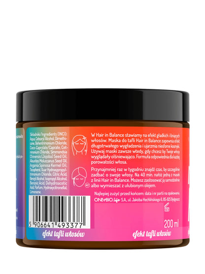 OnlyBio Hair in Balance by ONLYBIO Maska do tafli, 200 ml — opakowanie