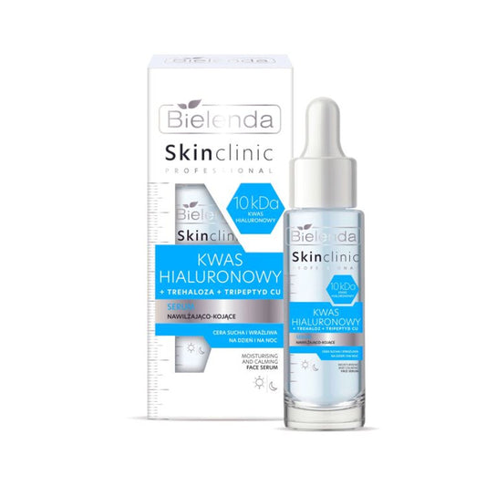 Bielenda SKIN CLINIC PROFESSIONAL Kwas Hialuronowy serum nawilżająco-kojące, 30 ml