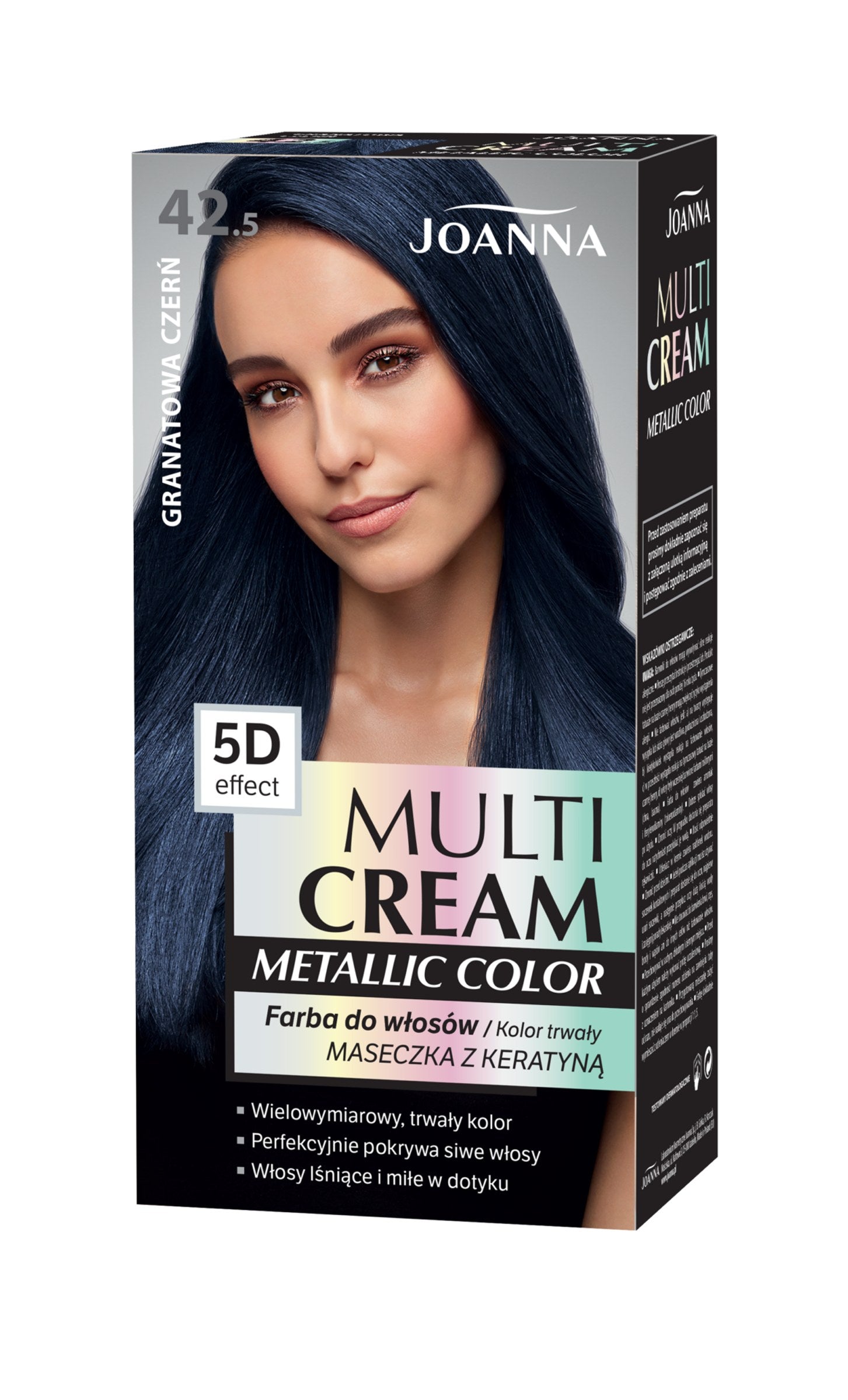 Joanna Multi Cream Color Metallic 42.5 – Granatowa Czerń