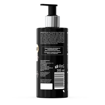 Apis BE BEAUTY Nawilżający balsam do ciała z drobinkami / 300 ml — opakowanie