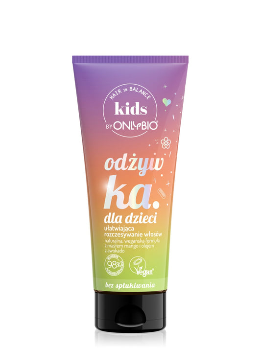 OnlyBio Hair in Balance KIDS by ONLYBIO Odżywka bez spłukiwania ułatwiająca rozczesywanie włosów, 200 ml