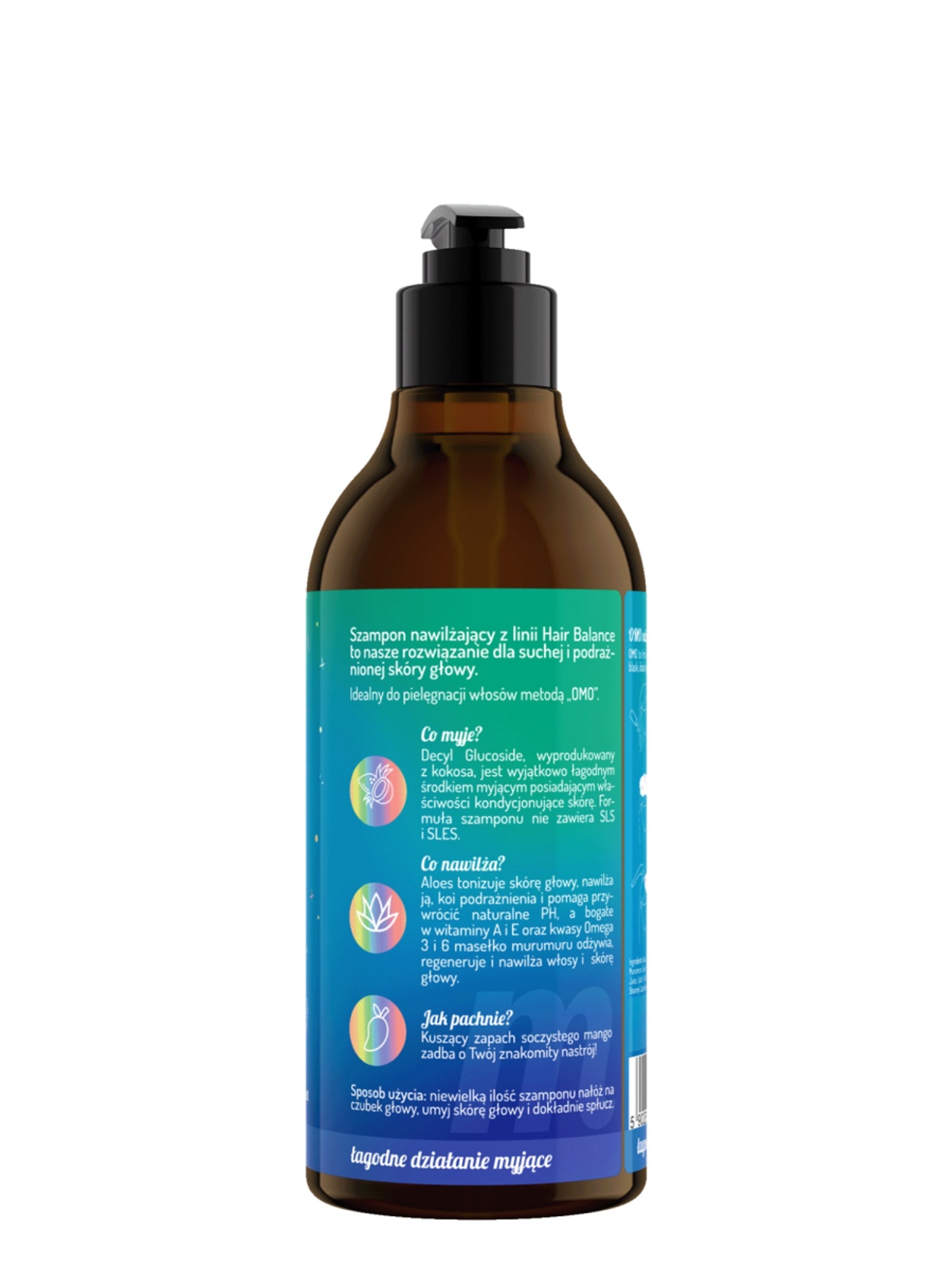 OnlyBio Hair in Balance by ONLYBIO szampon nawilżający, 400 ml — opakowanie