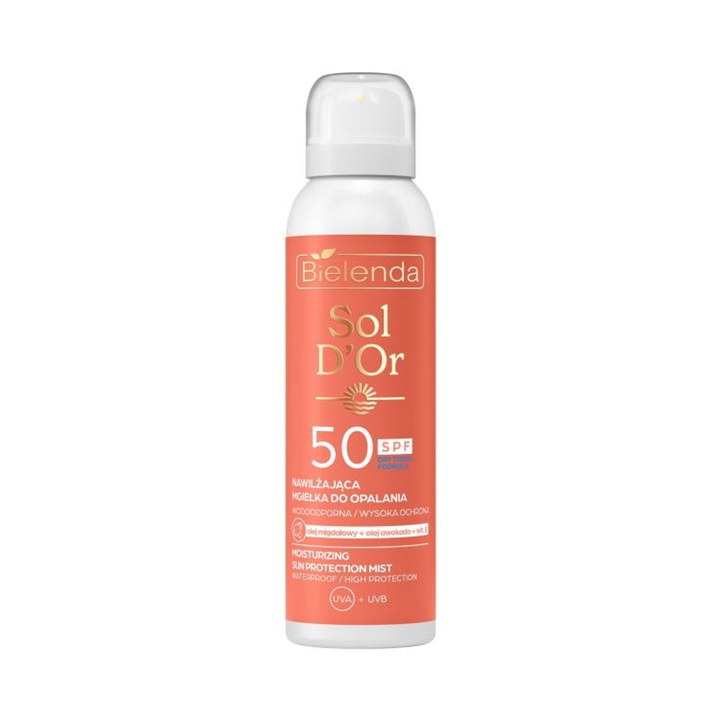 Bielenda SOL D'OR nawilżająca mgiełka do opalania SPF50, 100 ml