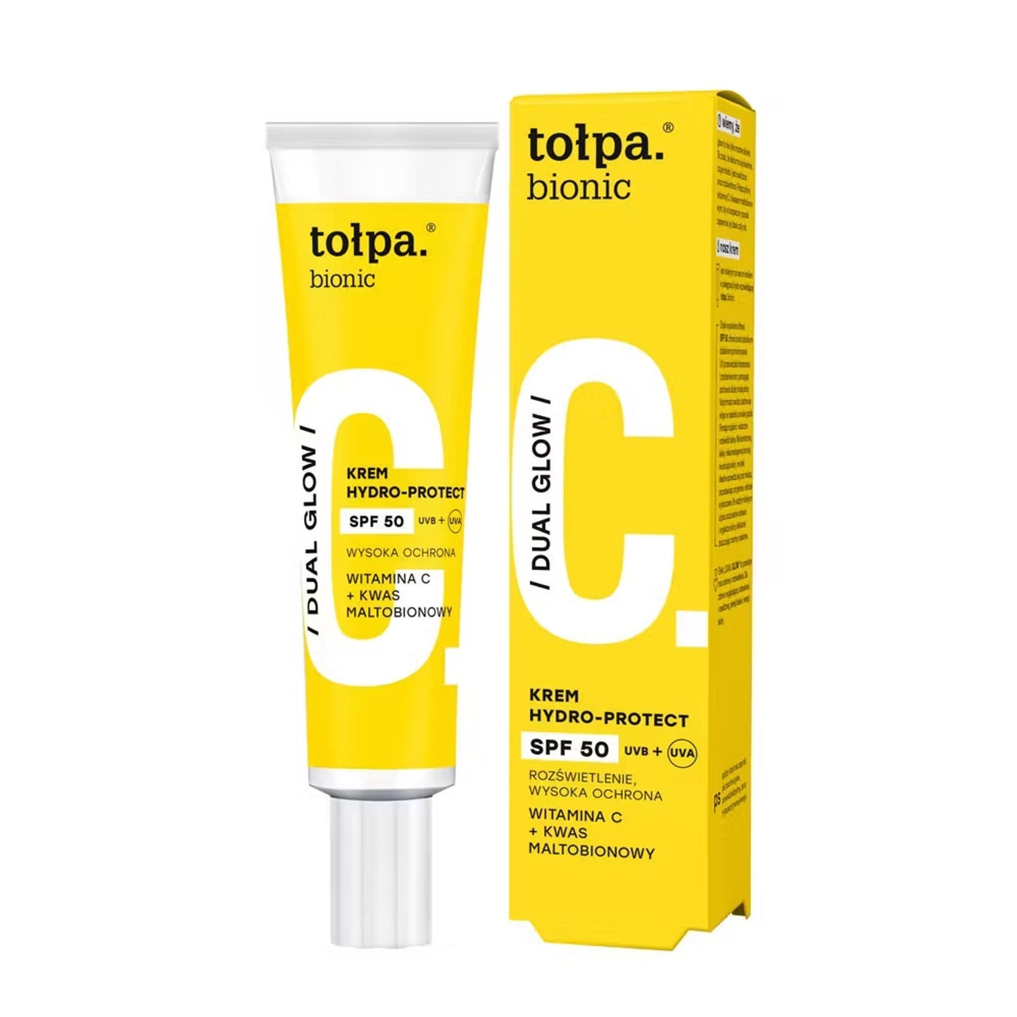tołpa bionic DUAL GLOW krem hydro-protect SPF 50, 40 ml