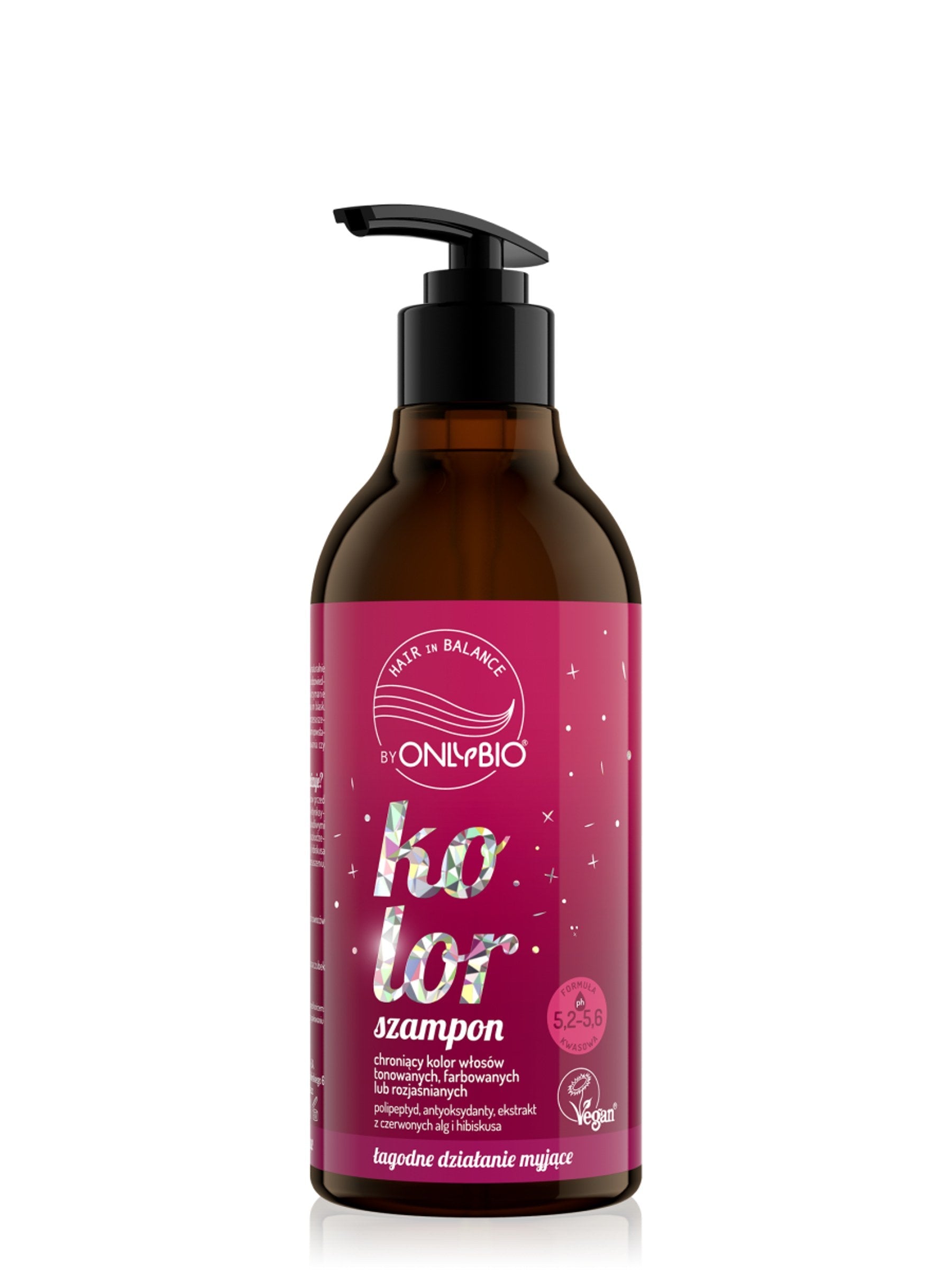OnlyBio Hair in Balance by ONLYBIO Kolor Szampon chroniący kolor włosów, 400 ml