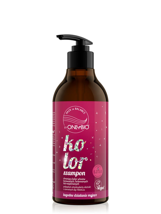 OnlyBio Hair in Balance by ONLYBIO Kolor Szampon chroniący kolor włosów, 400 ml