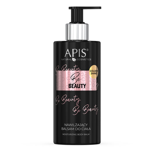 Apis BE BEAUTY Nawilżający balsam do ciała z drobinkami / 300 ml