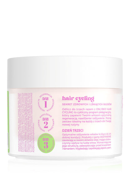 OnlyBio Hair Cycling by ONLYBIO Odżywienie 15minutowa kuracja intensywnie odżywcza maska do włosów 280ml — opakowanie