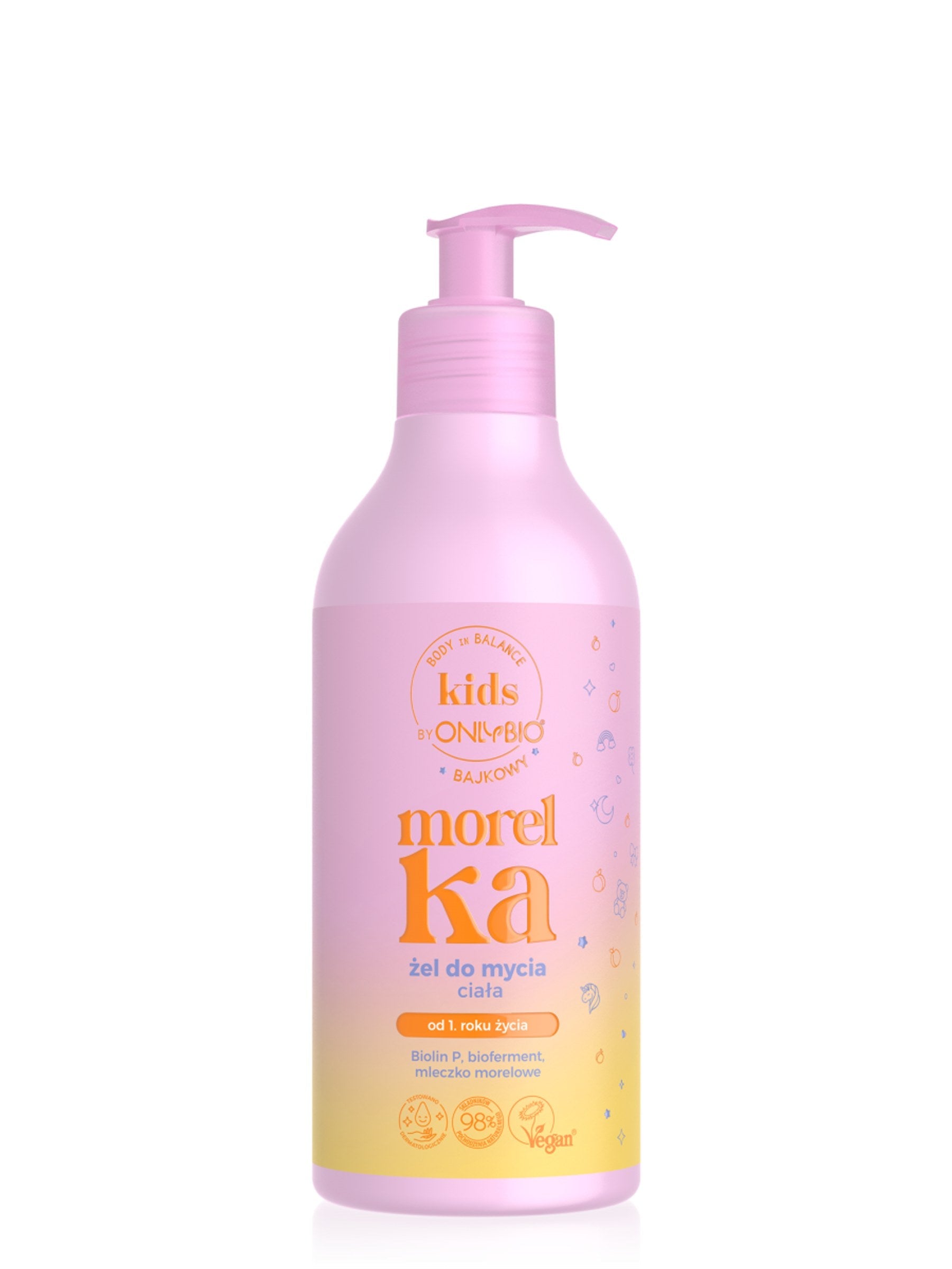 OnlyBio Body in Balance Kids by ONLYBIO Morelka bajkowy żel do mycia ciała 400 ml