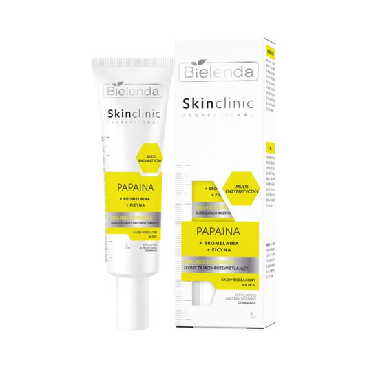 Bielenda SKIN CLINIC PROFESSIONAL Multienzymatyczny peeling gommage złuszczająco-rozświetlający, 40 g