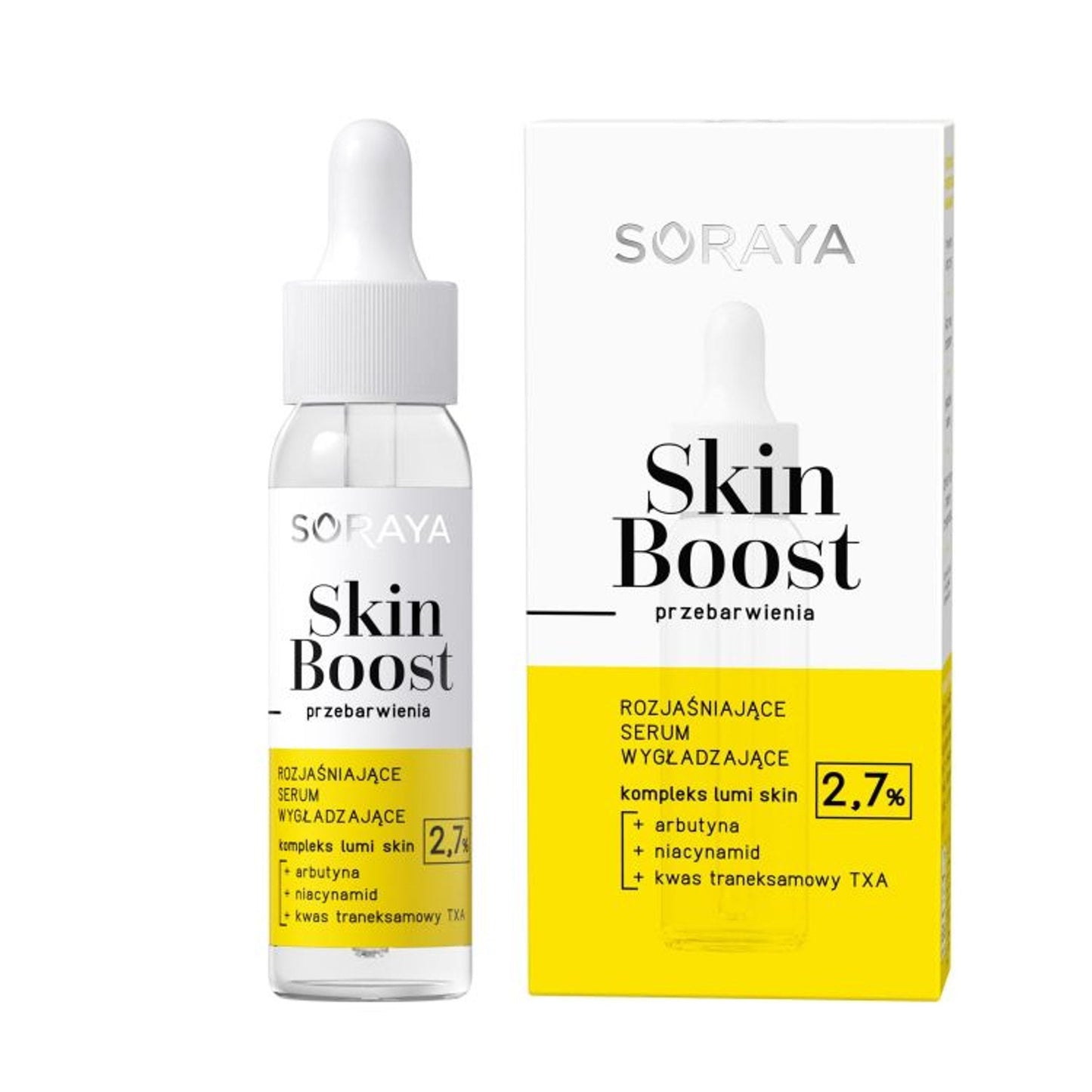 Soraya SKIN BOOST rozjaśniające serum wygładzające – przebarwienia, 30 ml