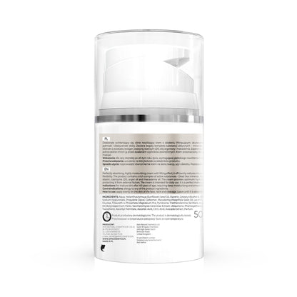 Apis INSPIRATION Krem do twarzy nawilżająco-liftingujący na dzień 40+ / 50 ml — opakowanie