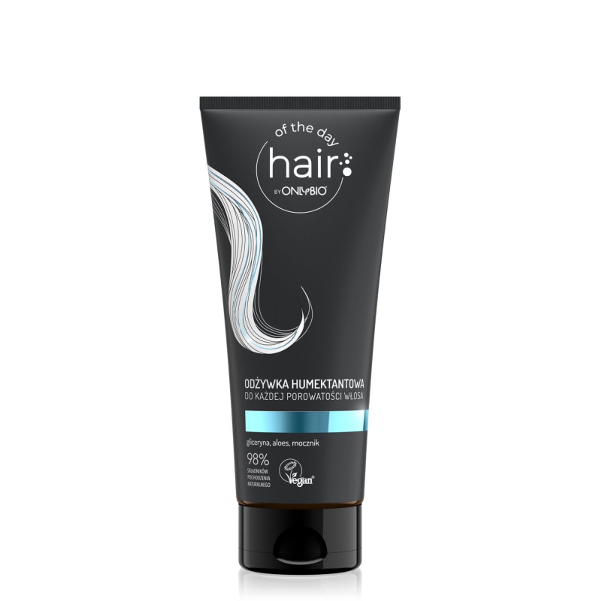 OnlyBio Hair of the Day by ONLYBIO Odżywka humektantowa do każdej porowatości włosa, 200 ml — opakowanie