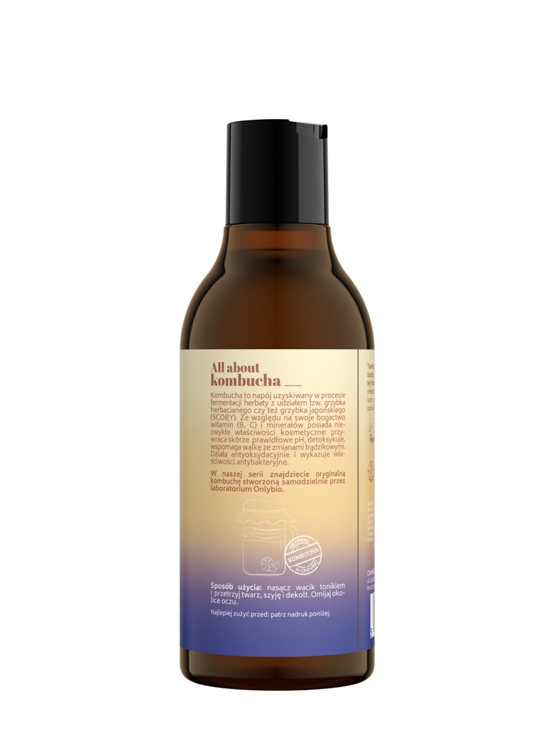 ONLYBIO Kombucha Tonik do twarzy przeciw niedoskonałościom, 300 ml — opakowanie