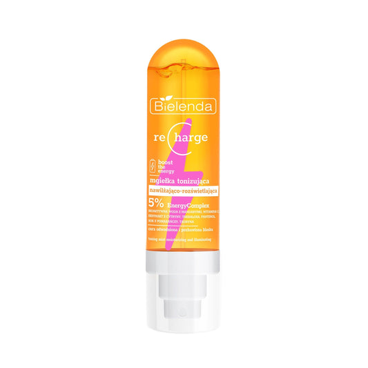 Bielenda RECHARGE boost the energy mgiełka tonizująca nawilżająco-rozświetlająca, 100 ml