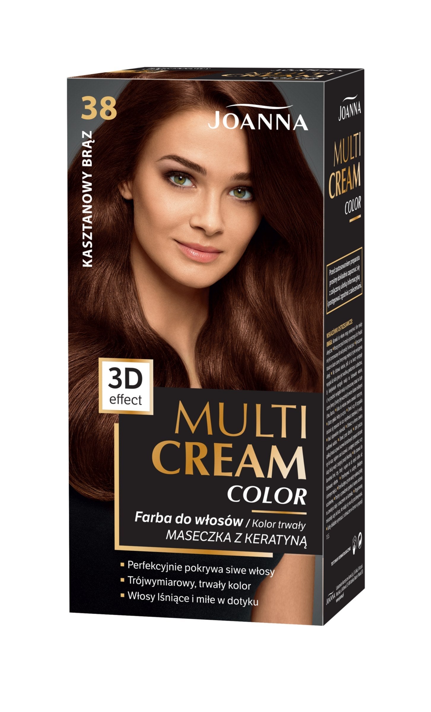 Joanna Multi Cream Color 38 – Kasztanowy Brąz