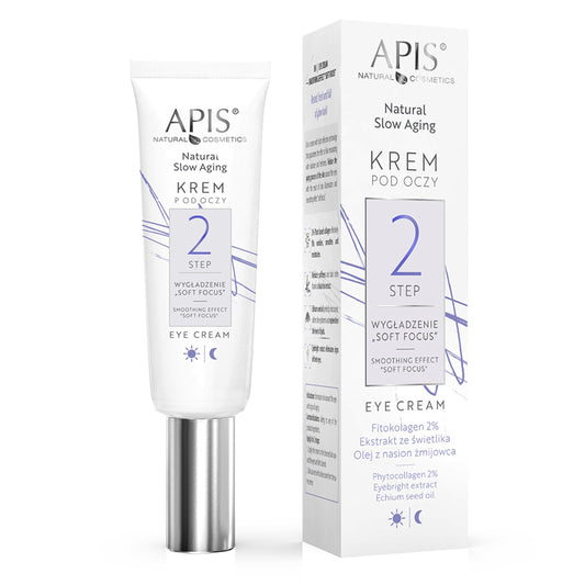 Apis NATURAL SLOW AGING Krem pod oczy STEP 2 WYGŁADZENIE „SOFT FOCUS” / 15 ml