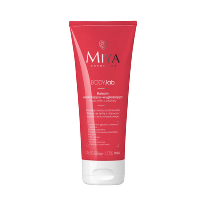 Miya BODY.lab ujędrniająco-wygładzający balsam do ciała z kwasami AHA i witaminami, 200 ml