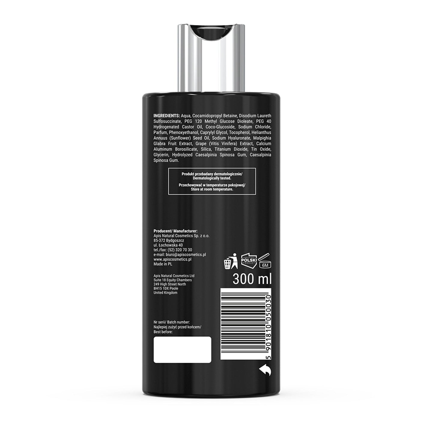 Apis PROMO SWEET BLOOM Jedwabisty żel pod prysznic / 300 ml - terminator — opakowanie