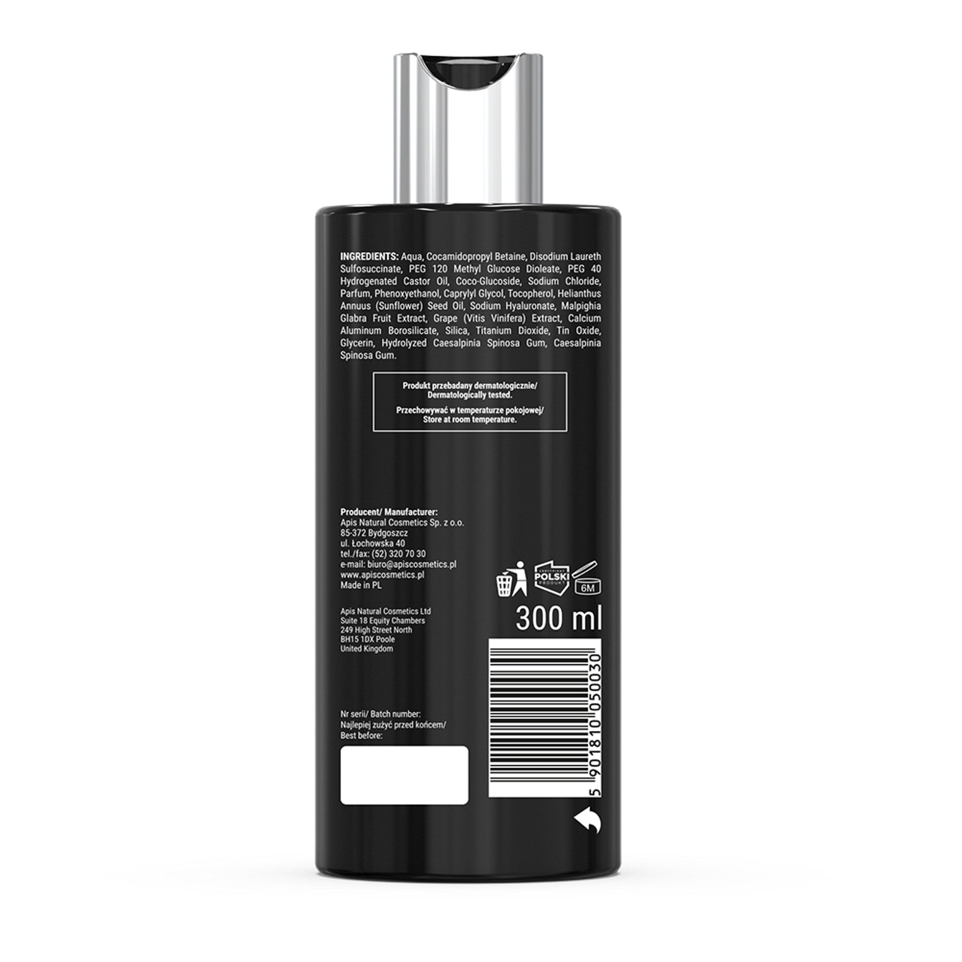 Apis PROMO SWEET BLOOM Jedwabisty żel pod prysznic / 300 ml - terminator — opakowanie