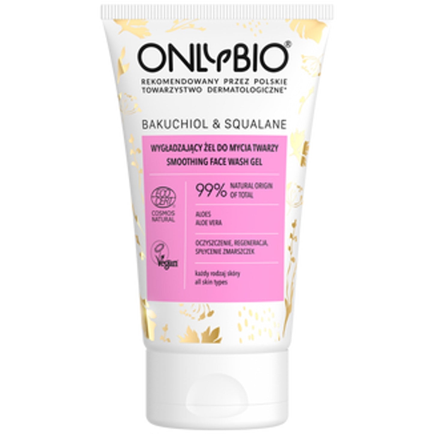 OnlyBio Bakuchiol & Skwalan Żel do Twarzy Wygładzający 150 ml — opakowanie