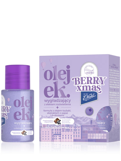 OnlyBio Hair in Balance by ONLYBIO x E. Wedel olejek wygładzający z efektem rozświetlenia, inspirowany zapachem czekolada mleczna jagodowa, 20 ml