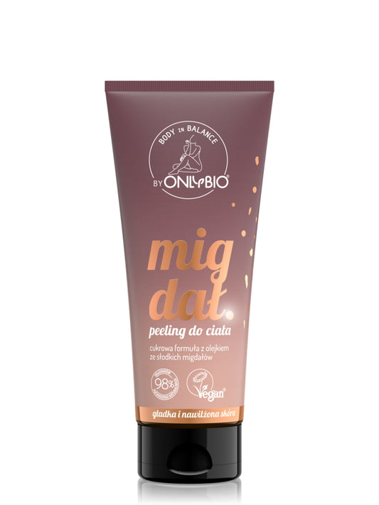 OnlyBio Body in Balance by ONLYBIO Peeling do ciała migdałowy 200 ml