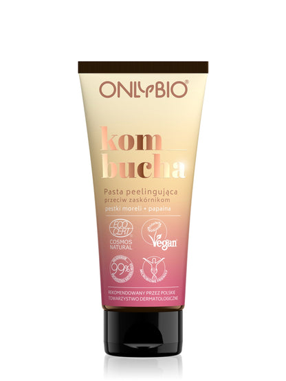 ONLYBIO Kombucha Pasta peelingująca przeciw zaskórnikom, 75 ml